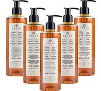 Prija Gel Lavamanos Vitalizante con Extracto de Ginseng, Limpia Suavemente las Manos, Jabón Líquido Hidratante para Manos, Vegano con Fragancia Energizante 5 x 380ml