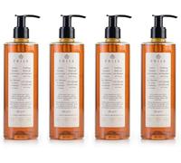 Prija Gel Vitalizante 2 en 1 de Ducha y Champú con Extracto de Ginseng, Hidratante y Energizante para Cabello y Cuerpo con Dosificador, Gel de Ducha Lujoso 4 x 380ml