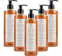 Prija Gel Vitalizante 2 en 1 de Ducha y Champú con Extracto de Ginseng, Hidratante y Energizante para Cabello y Cuerpo con Dosificador, Gel de Ducha Lujoso 5 x 380ml