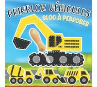 Prikblok Véhicules: Bloc à perforer Noël pour d’enfants de 3 ans et plus. Un excellent cadeau pour filles et garçons