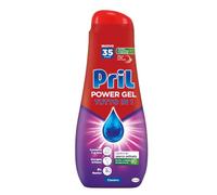 Pril Gel All in One - Disuelve grasa detergente lavavajillas líquido multi-acción sucia difícil, paquete de 35 lavados
