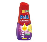 Pril Gel All in One - Disuelve grasa detergente lavavajillas líquido multi-acción sucia difícil, paquete de 35 lavados
