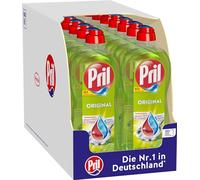 PRIL Lima original (14 x 675 ml), detergente para lavavajillas a mano con el máximo poder desengrasante, para platos limpios incluso en agua fría, aroma a lima fresca