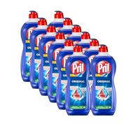 PRIL Original (12 x 675 ml), detergente para lavavajillas a mano con el máximo poder desengrasante, para platos limpios incluso en agua fría