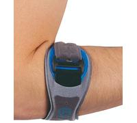 Prim Mottio Sport | Cincha / Codera para Codo de Tenista Epicondilitis | Codo de Golfista | Tendinitis | Talla Unica Bilateral | Color Gris y Azul