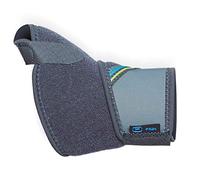 Prim NEOPRAIR | Muñequera envolvente de pulgar | Dolor Articular/Esguinces/Tendinitis | Neopreno Transpirable | Uso deportivo |Talla única Bilateral | Color Negro y Azul