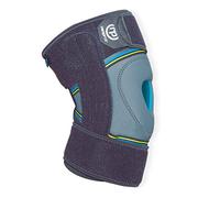 Prim NEOPRAIR | Rodillera envolvente | Rótula Abierta | Dolor articular/Bursitis/Tendinitis | Neopreno Tanspirable | Uso deportivo |Talla única | Color Gris y Azul