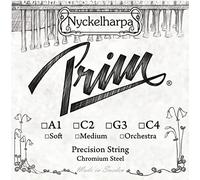 Prim Nyckelharpa Cuerdas Nyckelharpa Acero Cromado C4 Mediana