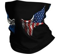 Prima Calentador de Cuello ala Marruecos Bandera marroquí y de Puerto Rico Bufanda Facial Bandana 26X30cm para Deportes,Correr,Mujer