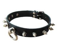 Prima gótica BDSM fetiche collar de servidumbre collar de O tachonado clava el collar de cuero negro equipo de la esclavitud para los esclavos y los juegos sexuales trabajo hecho a mano