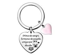 Prima Llaveros Familia Amor Apreciar Regalo Cumpleaños Lindo Conejo Universidad Graduación Amor Inspirador Recordatorio Recuerdo De Navidad Primas De Sangre Hermanas De Corazón Amigas Por Elección