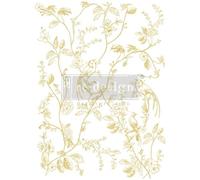 Prima Marketing Bird Song - Juego de 1 transferencia decorativa de lámina dorada