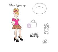 Prima Marketing Julie Nutting-Cling Stamps Emmy-Lou, papel