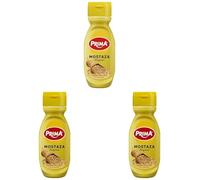 Prima Mostaza sabor intenso y único. Elaborada con semillas de mostaza. 265 g (Paquete de 3)