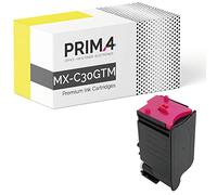 PRIMA4 - MX-C30GTM Magenta Toner Compatible con Impresora Sharp MX-C250F, MX-C300 Series, MX-C300P, MX-C300W, MX-C301W -6k Paginas