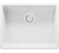 PRIMAGRAN Fregadero bajo Encimera al Mueble 60cm + Kit de desagüe, 56x44cm