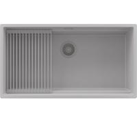 PRIMAGRAN Fregadero bajo Encimera al Mueble 90cm + Kit de desagüe, 86x47cm