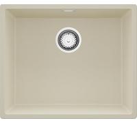 PRIMAGRAN Fregadero bajo Encimera Beige 56x47cm, Cocina 1 Seno + Sifón, Granito al mueble 60cm - London S177