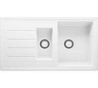 PRIMAGRAN Fregadero Cocina al Mueble 60cm + Kit de desagüe, 90x50cm