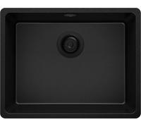 PRIMAGRAN Fregadero Cocina Todo Negro - Venecia Easy Slim, 56x44cm