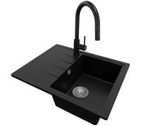 PRIMAGRAN Fregadero Granito al Mueble 40cm + Grifo, 62x50cm