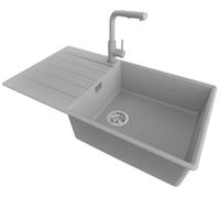 PRIMAGRAN Fregadero Granito al Mueble 60cm + Grifo, 90x50cm