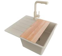 PRIMAGRAN Fregadero Granito Todo Beige - Copenhague Top, 55x50cm
