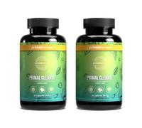 Primal Cleanse Körper Rein - Detox vegano, espirulina en polvo y fórmula probada en Alemania. Apoya la limpieza del cuerpo y el bienestar digestivo. (2 Pack (60 Count))