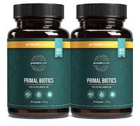 Primal Harvest Biotics - Pack de 2-60 Cápsulas - 15 cepas de bacterias - 80 000 millones de CFU + inulina y cultivos vivos - Probado en laboratorio - Cápsulas resistentes gástricas