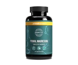 Primal Harvest Magnesium - Complejo de suplementos de magnesio con Malato de Magnesio, Biglycinate, Dicitrato Tri-Magnesio, Zinc y Vitamina C, 60 Cápsulas