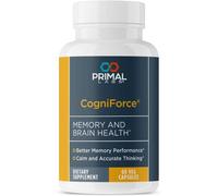 Primal Health CogniForce - Fórmula de acetil L-Carnitina para la memoria y el cerebro - Mejor rendimiento cognitivo - Claridad + enfoque + mejor recuperación + pensamiento tranquilo - Suplemento