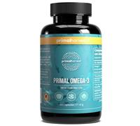 Primal Omega 3 Fish Oil de Primal Harvest - Suplemento con ácidos grasos EPA y DHA, así como Vitamina E, para hombres y mujeres, 60 cápsulas (1)