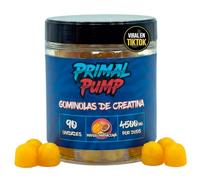 Primal Pump Gominolas de Creatina Monohidratada 4.5g - Creatina en Gominolas para Rendimiento y Potencia - Sin Azúcar, Vegano y Sin Gluten - Sabor Mango Maracuyá