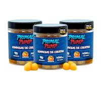 Primal Pump Gominolas de Creatina Monohidratada 4.5g - Sabor Naranja - Creatina para Rendimiento y Potencia - Sin Azúcar, Vegano y Sin Gluten (3 Und)
