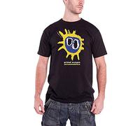 Primal Scream T Shirt Screamadelica Album Cover Band Logo Oficial de los hombres