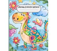 Primary Composition Notebook - Dino, 8.5 x 11 incheh, 100 pages, Kids Exercise Notebook Journal School Home Student