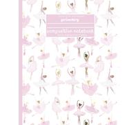 Primary Composition Notebook for Girls - 100 Pages with Colored Lines & Drawing Space | K-2 Handwriting Practice Journal with Letter Formation Guide | Pink Ballerina Theme | Teacher-Created