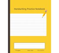 Primary Composition Notebook Kids Handwriting Journal: Pre-K, Grades K-2, 110 pages 7.5 x 9.25, paperback, wide ruled with midline