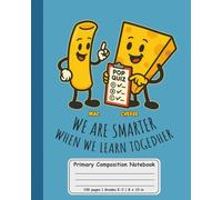 Primary Composition Notebook: Primary Journal for Grades K-2 with Dotted Midline and Picture Space - Draw and Write