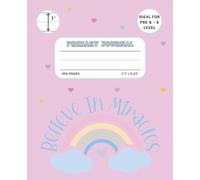 Primary Journal Composition Notebook, 100 pages, Drawing and Writing, Ideal for Pre-K and Kindergarten Kids, Big Letters