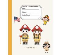 Primary Journal Grades K-2: Social Studies: 100 Pages Draw and Write Composition Notebook | 1/2 Inch Primary Ruled Social Studies Story Paper for Kids School Supplies