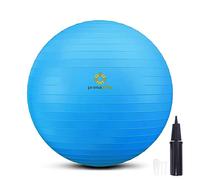 primasole - Pelota de Ejercicio para Equilibrio, Estabilidad, Fitness, Entrenamiento, Yoga, Pilates, en casa, Oficina y Gimnasio, 65 cm, Azul