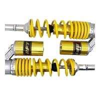 Primavera Amortiguador Aire Universal Motocicleta, Par de amortiguadores de aire universales for motocicleta de 360/350 mm, suspensión trasera de 7 mm, accesorios intercambiables for modelos de trabaj