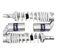 Primavera Amortiguador Aire Universal Motocicleta, Par de amortiguadores de aire universales for motocicleta de 360/350 mm, suspensión trasera de 7 mm, accesorios intercambiables for modelos de trabaj