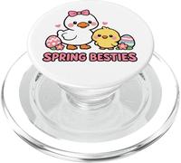 Primavera Besties Kawaii Pato y Pollito Huevos de Pascua Lindo Dibujos Animados PopSockets PopGrip para MagSafe