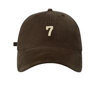Primavera/Big Head Soft Top 7 Digital Solid Tongue Hat Baseball Hat Cap Black Damen, café, Talla única