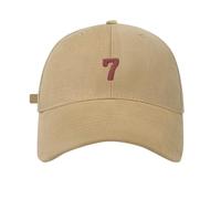 Primavera/Big Head Soft Top 7 Digital Solid Tongue Hat Baseball Hat Cap Black Damen, caqui, Talla única