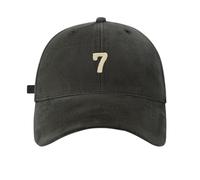 Primavera/Big Head Soft Top 7 Digital Solid Tongue Hat Baseball Hat Cap Black Damen, gris, Talla única