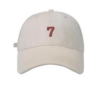 Primavera/Big Head Soft Top 7 Digital Solid Tongue Hat Baseball Hat Snapback Cap Black Cowboys, beige, Talla única
