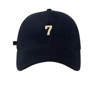 Primavera/Big Head Soft Top 7 Digital Solid Tongue Hat Baseball Hat Snapback Cap Black Cowboys, Negro , Talla única